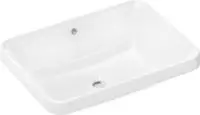 hansgrohe Xuniva Q Einbauwaschtisch 55 x 40 cm, ohne Hahnloch, mit &Uuml;berlauf,