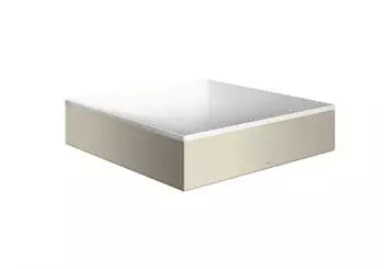 Hansgrohe hansgrohe AXOR Suite Aufsatzwaschtisch, eckig, 400x400mm, mit Metallrahmen, ohne &Uuml;berlauf, SolidSurface, 42003, Farbe: Brushed Nickel - 42003820