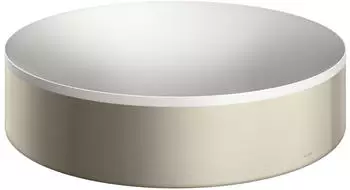 Hansgrohe hansgrohe AXOR Suite Aufsatzwaschtisch, rund, D 400mm, mit Metallrahmen, ohne Überlauf, SolidSurface, 42001, Farbe: Brushed Nickel - 42001820