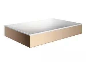 Hansgrohe hansgrohe AXOR Suite Aufsatzwaschtisch, eckig, 600x600mm, mit Metallrahmen, ohne &Uuml;berlauf, SolidSurface, 42004, Farbe: Polished Red Gold - 42004300