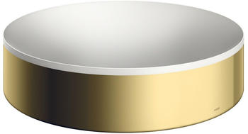 Hansgrohe hansgrohe AXOR Suite Aufsatzwaschtisch, rund, D 400mm, mit Metallrahmen, ohne Überlauf, SolidSurface, 42001, Farbe: Polished Gold Optic - 42001990