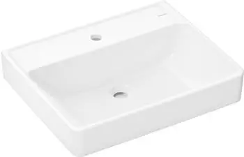 Hansgrohe Hansgrohe Xanuia Q Waschtisch, mit Hahnloch, ohne Überlauf, 600x480mm, SmartClean, weiß, 61150450 - 61150450