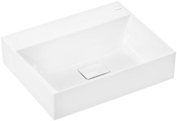 Hansgrohe hansgrohe Xevolos E Waschtisch, ohne &Uuml;berlauf, 600x480mm, SmartClean, ungeschliffen, mit Ablaufgarnitur, 6109, Ausf&uuml;hrung: ohne Hahnloch - 61093450