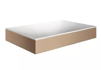 Hansgrohe hansgrohe AXOR Suite Aufsatzwaschtisch, eckig, 600x600mm, mit Metallrahmen, ohne Überlauf, SolidSurface, 42004, Farbe: Brushed Red Gold - 42004310