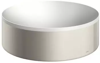 Hansgrohe hansgrohe AXOR Suite Aufsatzwaschtisch, rund, D 300mm, mit Metallrahmen, ohne &Uuml;berlauf, SolidSurface, 42000, Farbe: Stainless Steel Optic - 42000800