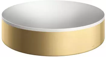 Hansgrohe hansgrohe AXOR Suite Aufsatzwaschtisch, rund, D 400mm, mit Metallrahmen, ohne Überlauf, SolidSurface, 42001, Farbe: Brushed Gold Optic - 42001250