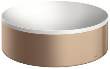 Hansgrohe hansgrohe AXOR Suite Aufsatzwaschtisch, rund, D 300mm, mit Metallrahmen, ohne Überlauf, SolidSurface, 42000, Farbe: Brushed Red Gold - 42000310