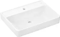 hansgrohe Xanuia Q Waschtisch 650/480 mit Hahnloch ohne &Uuml;berlauf, Badkeramik,