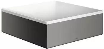 Hansgrohe hansgrohe AXOR Suite Aufsatzwaschtisch, eckig, 285x285mm, mit Metallrahmen, ohne Überlauf, SolidSurface, 42002, Farbe: Polished Black Chrome - 42002330