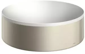 Hansgrohe hansgrohe AXOR Suite Aufsatzwaschtisch, rund, D 300mm, mit Metallrahmen, ohne Überlauf, SolidSurface, 42000, Farbe: Brushed Nickel - 42000820