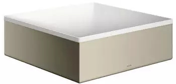Hansgrohe hansgrohe AXOR Suite Aufsatzwaschtisch, eckig, 285x285mm, mit Metallrahmen, ohne &Uuml;berlauf, SolidSurface, 42002, Farbe: Polished Nickel - 42002830