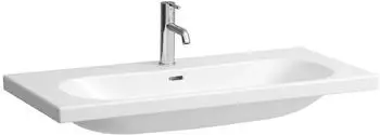 Laufen Laufen Lua Waschtisch, 1 Hahnloch, mit Überlauf, 1000x460mm, unterbaufähig, H810089, Farbe: Weiß - H8100890001041