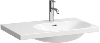 Laufen Laufen Lua Waschtisch, ohne Hahnloch, mit &Uuml;berlauf, 750x460mm, Ablage links, H817085, Farbe: Wei&szlig; mit LCC - H8170854001091