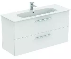 Ideal Standard Ideal Standard i.life A M&ouml;belpaket m. Waschtisch 120cm, u. Schrank, Griff chrom, K8747, Farbe: Wei&szlig; - K8747DU