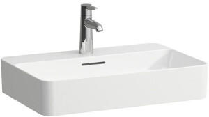 Laufen Laufen VAL Waschtisch-Schale, 1 Hahnloch, mit Überlauf, 600x400mm, H812285, Farbe: Schwarz Matt - H8122857161041
