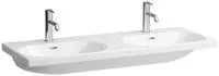 Laufen Lua Doppel-Waschtisch H8140810001081 120x46cm, unterbauf&auml;hig, wei&szlig;, mit
