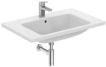 Ideal Standard Ideal Standard i.life B Möbel Waschtisch, 1 Hahnloch, 800mm, T4604, Farbe: Weiß - T460401