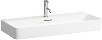 Laufen Laufen VAL Aufsatzwaschtisch, 1 Hahnloch, mit Überlauf, US geschl. 950x420mm, H816287, Farbe: Schwarz Matt - H8162877161041