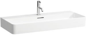 Laufen Laufen VAL Aufsatzwaschtisch, ohne Hahnloch, mit Überlauf, US geschl. 950x420mm, H816287, Farbe: Schwarz Matt - H8162877161091