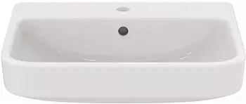 Ideal Standard Ideal Standard i.life B Halbeinbauwaschtisch, mit &Uuml;berlauf, 550mm, T4611, Farbe: Wei&szlig; mit Ideal Plus - T4611MA