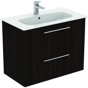Ideal Standard Ideal Standard i.life A Möbelpaket i.life A m. Waschtisch 80cm, u. Schrank, Griff chrom, K8743, Farbe: Coffee Oak - K8743NW