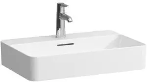Laufen Laufen VAL Waschtisch-Schale, 3 Hahnlöcher, ohne Überlauf, 600x400mm, H812285, Farbe: weiss matt - H8122857571581