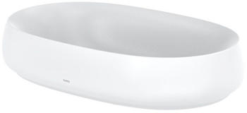 TOTO TOTO CE Aufsatzwaschtisch, ohne Hahnloch, mit &Uuml;berlauf, rund, 600x380mm, Cefiontect, aus Galalato, PJS05WEE#MW - PJS05WEE#MW