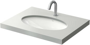 TOTO TOTO WU Unterbauwaschtisch, ohne Hahnloch, mit Überlauf, 590x380mm, rundes Becken, LW1506JUYWF#W - LW1506JUYWF#W
