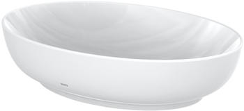 TOTO TOTO WU Aufsatzwaschtisch, ohne Hahnloch, rund, mit Überlauf, 550x380mm, Cefiontect, L1705E - L1705E