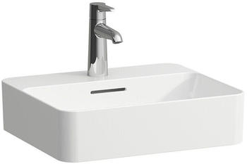 Laufen Laufen VAL Waschtisch-Schale, 1 Hahnloch, mit Überlauf, 450x380mm, H812280, Farbe: Schwarz Matt - H8122807161041