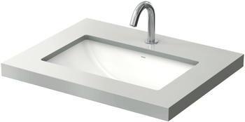 TOTO TOTO WU Unterbauwaschtisch, ohne Hahnloch, mit Überlauf, 590x380mm, eckiges Becken, LW1536Y - LW1536Y
