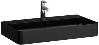 Laufen Laufen VAL Waschtisch, unterbaufähig, ohne Hahnloch, ohne Überlauf, 750x420mm, H810285, Farbe: Schwarz Matt - H8102857161121