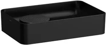 Laufen Laufen VAL Waschtisch-Schale, ohne Hahnloch, ohne Überlauf, US geschl. 550x360mm, H812282, Farbe: Schwarz Matt - H8122827161121