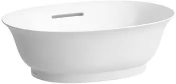 Laufen Laufen The New Classic Waschtisch-Schale, oval, ohne Hahnloch, mit Überlauf, 450x310mm, H8128510, Farbe: Weiß Matt - H8128517571091