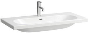 Laufen Laufen Lua Waschtisch, 2 Hahnlöcher, mit Überlauf, 1000x460mm, H810089, Farbe: Weiß mit LCC - H8100894001071