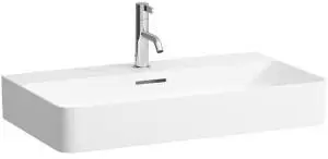 Laufen Laufen VAL Aufsatzwaschtisch, 1 Hahnloch, mit Überlauf, US geschl. 750x420mm, H816285, Farbe: Schwarz Matt - H8162857161041