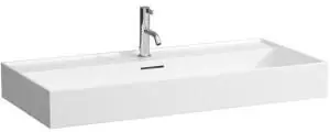 Laufen Laufen Kartell Aufsatzwaschtisch, 2 Hahnl&ouml;cher, mit &Uuml;berlauf, 1000x460mm, H816337, Farbe: Graphit matt - H8163377581071