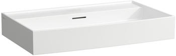 Laufen Laufen Kartell Aufsatzwaschtisch, ohne Hahnloch, mit &Uuml;berlauf, 800x460mm, H816336, Farbe: Schwarz Matt - H8163367161091