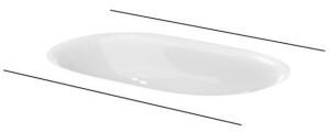 Bette Bette Comodo Unterbau-Waschtisch, ohne Hahnloch, A217, 574 x 380 mm, Farbe: Wei&szlig; mit BetteGlasur Plus - A217-000PW