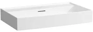 Laufen Laufen Kartell Aufsatzwaschtisch, ohne Hahnloch, mit &Uuml;berlauf, 800x460mm, H816336, Farbe: Wei&szlig; mit LCC - H8163364001091