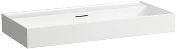 Laufen Laufen Kartell Aufsatzwaschtisch, ohne Hahnloch, mit &Uuml;berlauf, 1000x460mm, H816337, Farbe: Schwarz Matt - H8163377161091