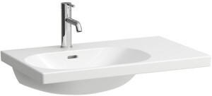 Laufen Laufen Lua Waschtisch, ohne Hahnloch, ohne &Uuml;berlauf, 750x460mm, Ablage rechts, H817086, Farbe: Wei&szlig; - H8170860001121