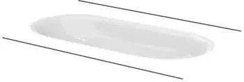 Bette Bette Comodo Unterbau-Waschtisch, ohne Hahnloch, A218, 774 x 380 mm, Farbe: Wei&szlig; mit BetteGlasur Plus - A218-000PW