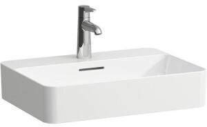 Laufen Laufen VAL Waschtisch-Schale, 3 Hahnl&ouml;cher, ohne &Uuml;berlauf, 550x400mm, H812284, Farbe: Schwarz Matt - H8122847161581