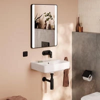 hansgrohe Xanuia Q Handwaschbecken 500/390 ohne Hahnloch mit &Uuml;berlauf, Badkeramik,