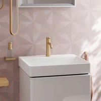 hansgrohe Xelu Q Aufsatz-Handwaschbecken 50 x 48 cm geschliffen, mit 1 Hahnloch,