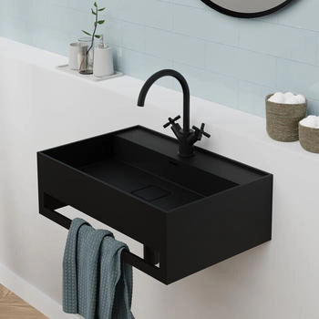 Steinberg 443 Wandwaschtisch 60 schwarz matt (443 7260 S)