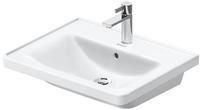 Duravit D-Neo M&ouml;belwaschtisch 60 cm, mit 1 Hahnloch und &Uuml;berlauf, Badkeramik,