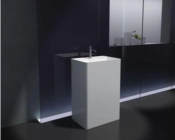 Bernstein Freistehendes Waschbecken PB2022 Mineralguss 60 x 42 x 90 cm Weiß matt