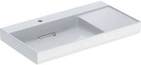 Geberit ONE Waschtisch 90 cm, Abgang horizontal, 1 Hahnloch, ohne &Uuml;berlauf,...